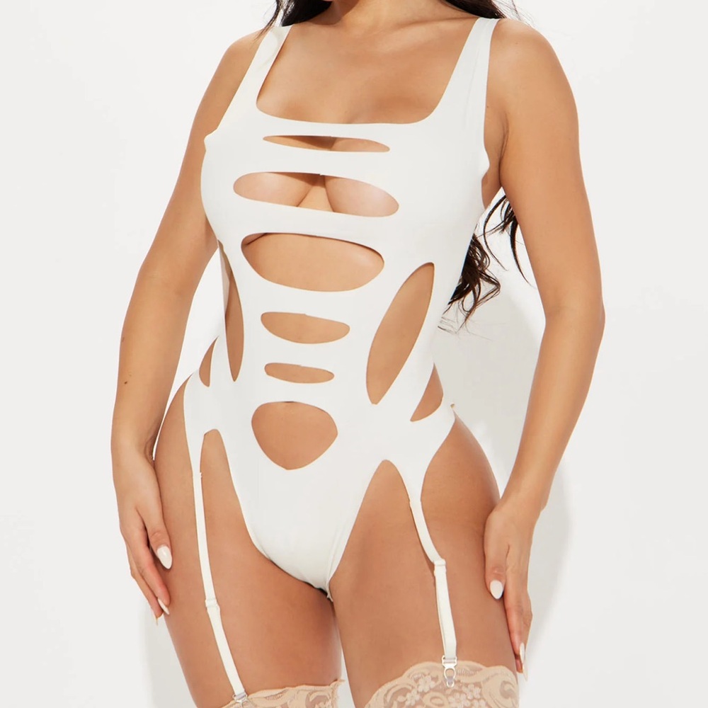 Bodysuit cut out lingerie